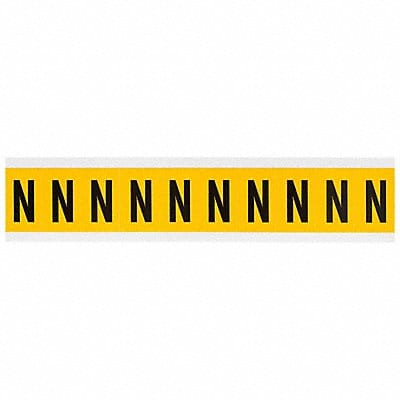 Letter Label N 1-1/2in.Hx7/8in.W Vinyl