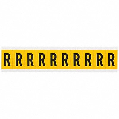 Letter Label R 1-1/2in.Hx7/8in.W