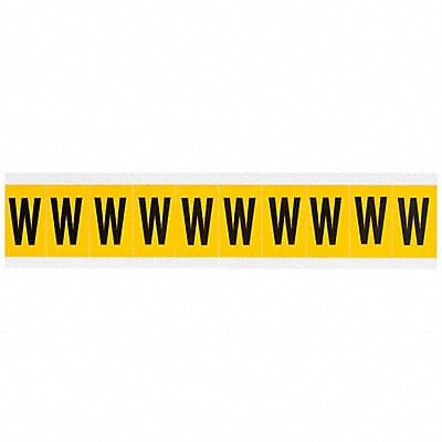 Letter Label W 1-1/2in.Hx7/8in.W