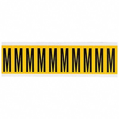 Letter Label M 2-1/4in.Hx7/8in.W Vinyl