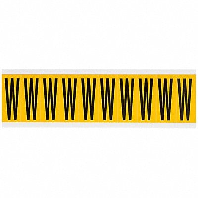 Letter Label W 2-1/4in.Hx7/8in.W Vinyl