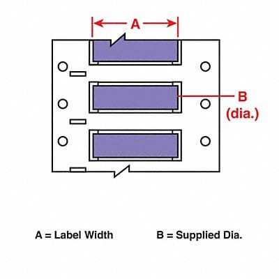 Wire Marking Sleeves 2 in W 0.235 in L