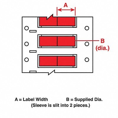 Wire Marking Sleeves 1 in W 0.335 in L