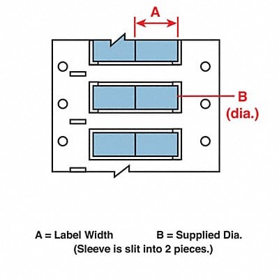 Wire Marking Sleeves 1 in W 0.439 in L