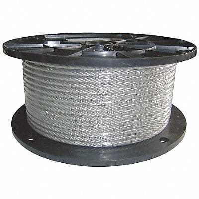 Cable 1/8 in Dia 25 ft 7 x 7 SS