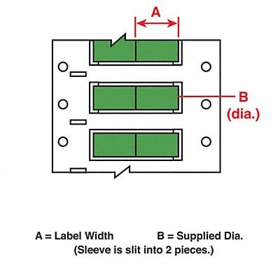 Wire Marking Sleeves 1 in W 0.851 in L