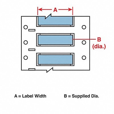 Wire Marking Sleeves 2 in W 1.250 in L