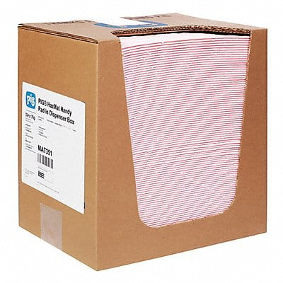 Absorbent Pad Chem/Hazmat Pink PK100