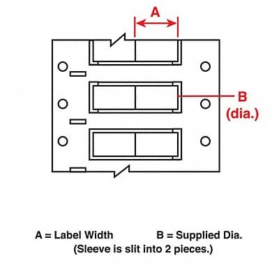 Wire Marking Sleeves 1 in W 0.335 in L