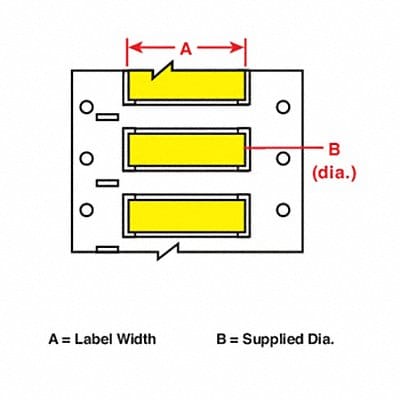 Wire Marking Sleeves 2 in W 0.335 in L