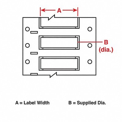 Wire Marking Sleeves 2 in W 0.851 in L