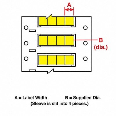 Wire Marking Sleeves 3.2 in W 50 ft L