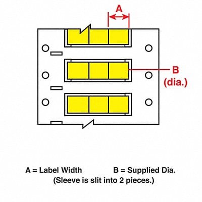 Wire Marking Sleeves 9.5 in W 50 ft L