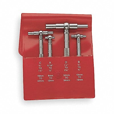 Telescoping Gauge Set Number of Pieces 4