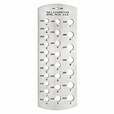 Drill Bit Gauge L 6-1/4