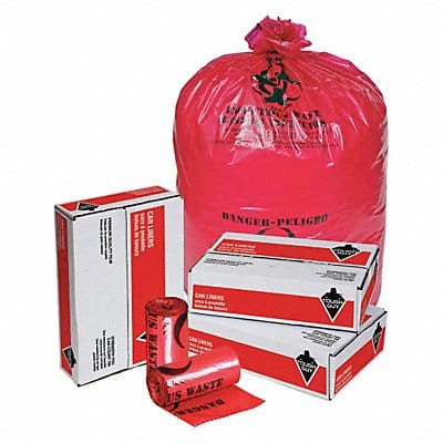 Biohazard Bags 44 gal Red PK25