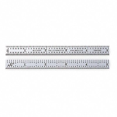 Steel Rule Flexible 6 In 3R Grad