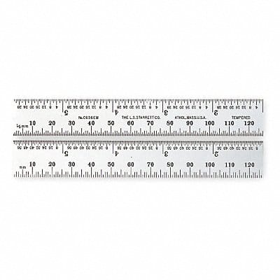 Steel Rule 6In Type 36 1 Blank End