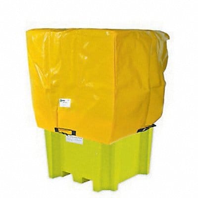 Tarp Cover 80inLx76inWx74inH PVC Yellow