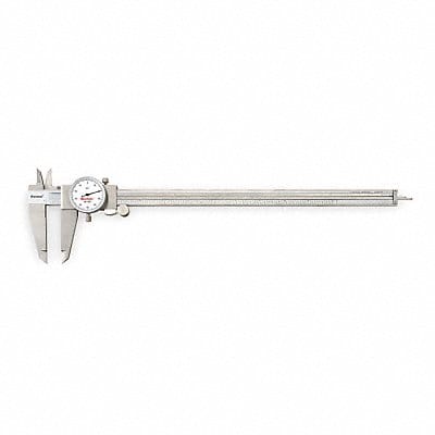 Dial Caliper w/Case 12 In White