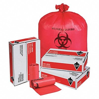 Biohazard Bags 33 gal Red PK250