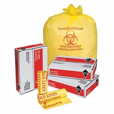 Biohazard Bags 44 gal Yellow PK200