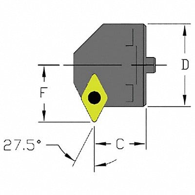 Indexable Cutting Head DCMT 1.9680