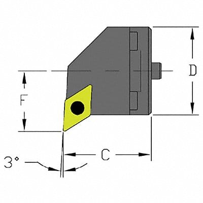 Indexable Cutting Head DCMT 1.9680