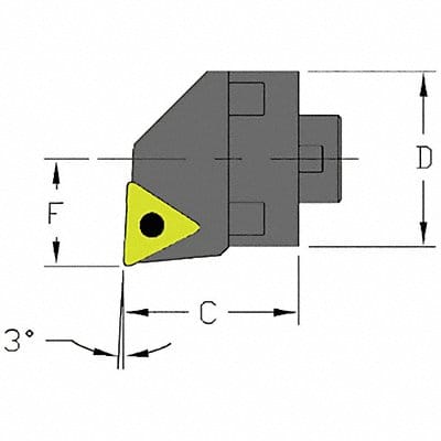 Indexable Cutting Head TCMT 1.9680