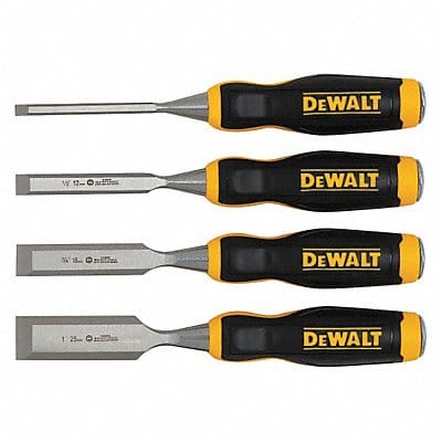 Chisel Set 4 Pieces 1 3/4 1/2 1/4 In.