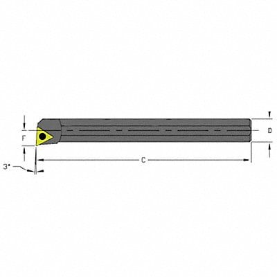 Indexable Boring Bar 0.7600 HSS