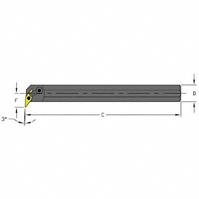 Indexable Boring Bar 1.4350 HSS