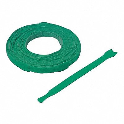 Hook-and-Loop Cable Tie 8 in Green PK900