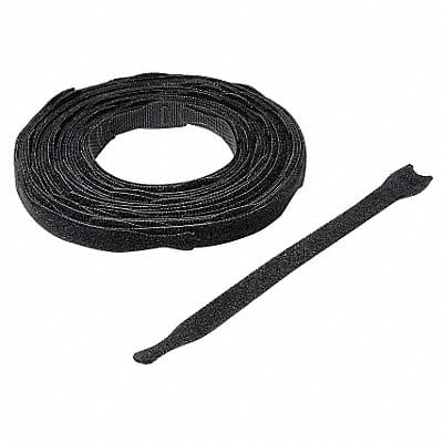 Hook-and-Loop Cable Tie 12 in Blk PK600