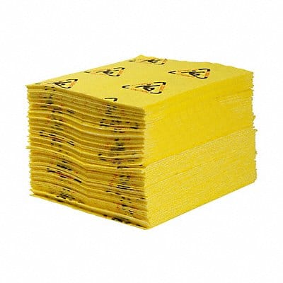 Absorbent Pad Chem/Hazmat Yellow PK200