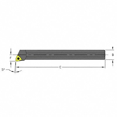 Indexable Boring Bar 0.2050 HSS