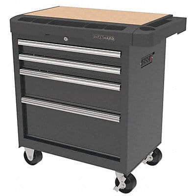 Rolling Tool Cabinet Black Light Duty