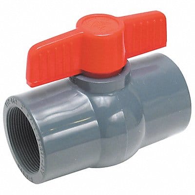 PVC Ball Valve Inline FNPT 1/2 in