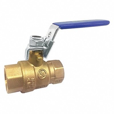 Brass Ball Valve Inline FNPT 1/2 in