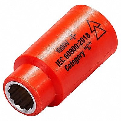 Socket Steel Insulated 3/8 in