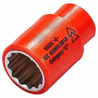 Socket Steel Insulated 3/4 in