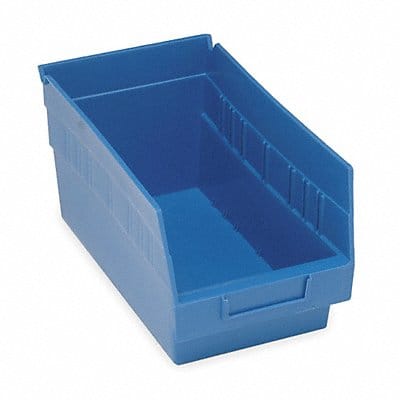 E5729 Shelf Bin Blue Polypropylene 6 in