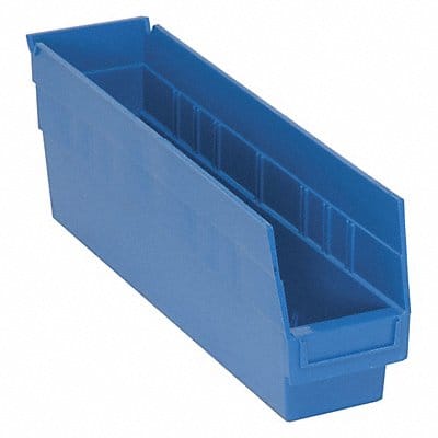 E5732 Shelf Bin Blue Polypropylene 6 in