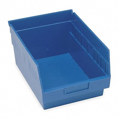 E5734 Shelf Bin Blue Polypropylene 6 in