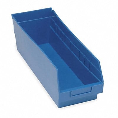 E5737 Shelf Bin Blue Polypropylene 6 in