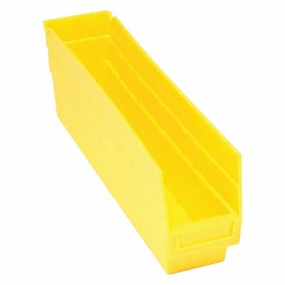 E5732 Shelf Bin Yellow Polypropylene 6 in