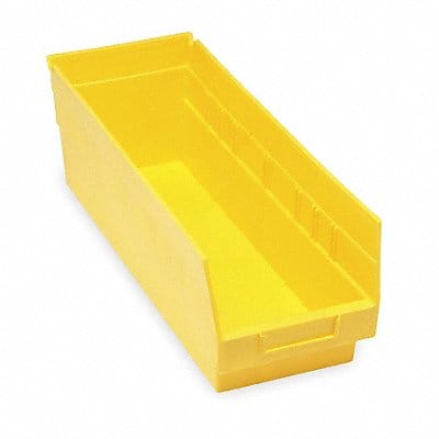 E5737 Shelf Bin Yellow Polypropylene 6 in