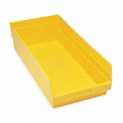 E5738 Shelf Bin Yellow Polypropylene 6 in