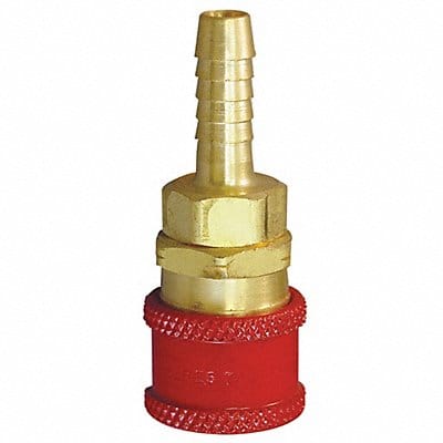 Coupler Body Hose Barb 1/4 Brass