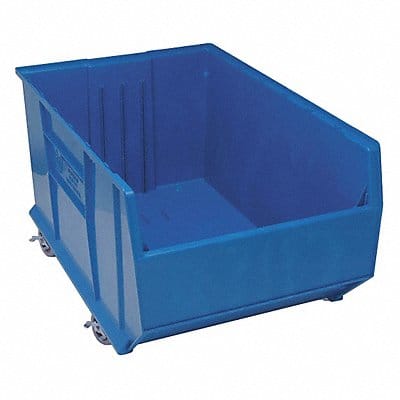 D5574 Mobile Bin Blue Polypropylene 17 1/2 in